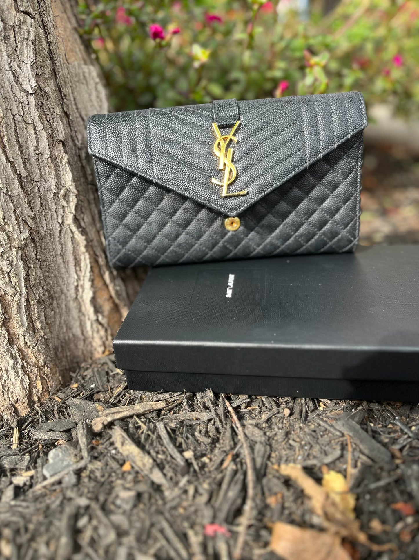 YSL Quilted Wallet - New In Box