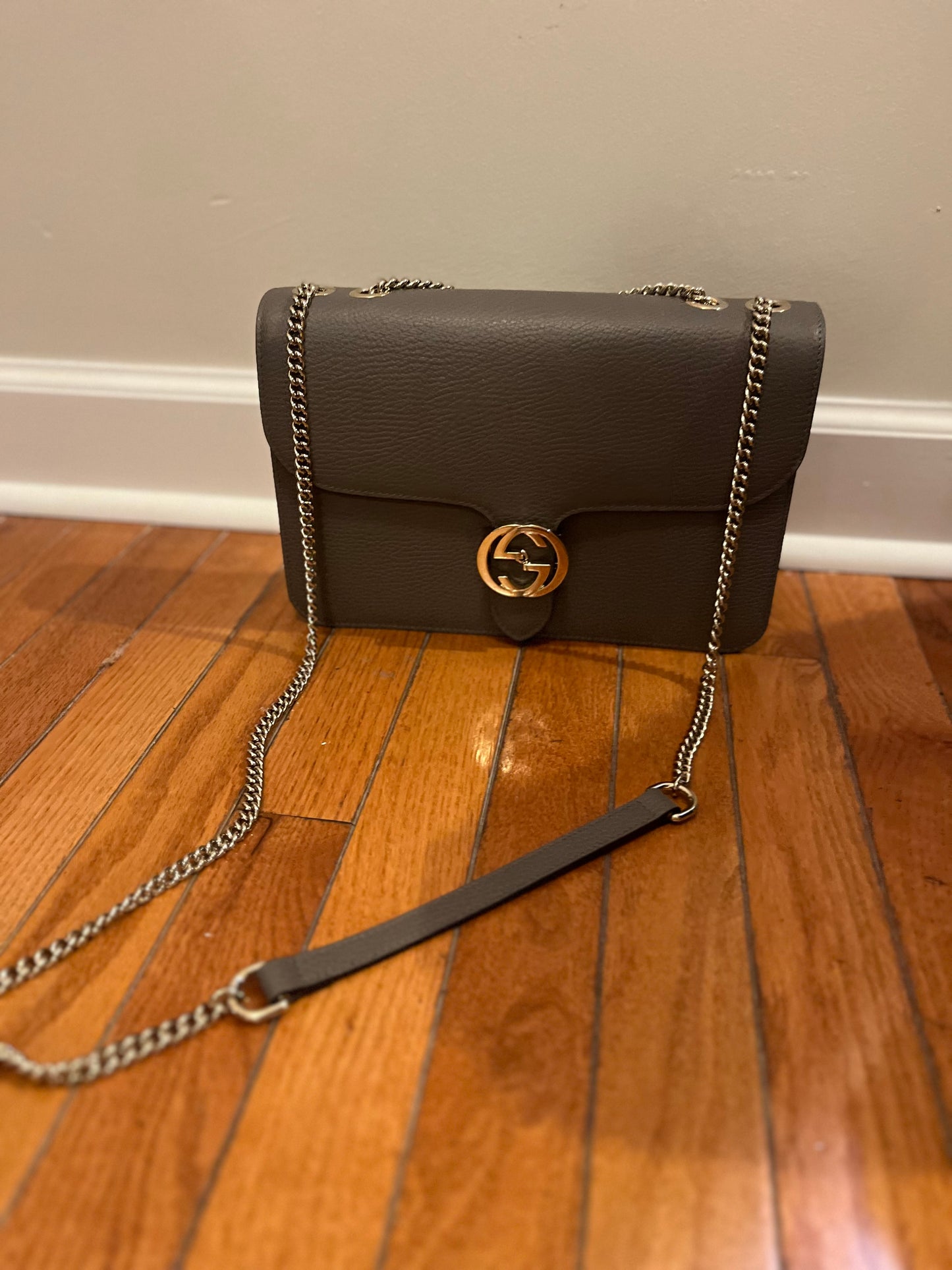 Leather Clutch Crossbody GUCCI