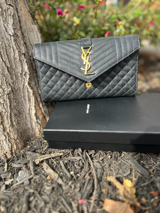 YSL Quilted  Wallet - New In Box
