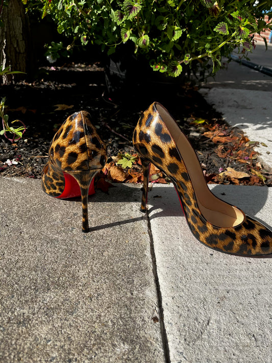 Christian Louboutin Cheetah Pumps - Size 8