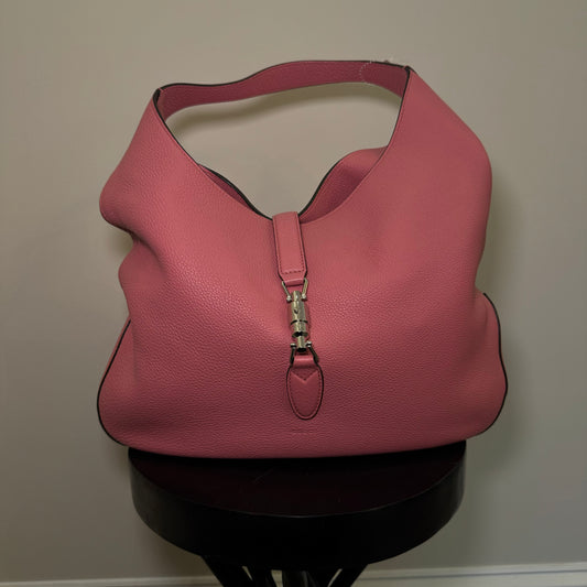 Gucci Pink Leather Jackie