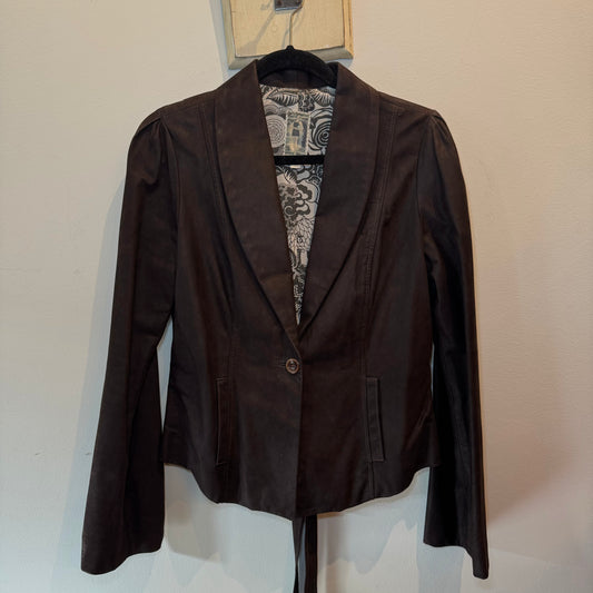 Burning Torch Brown Suede Jacket