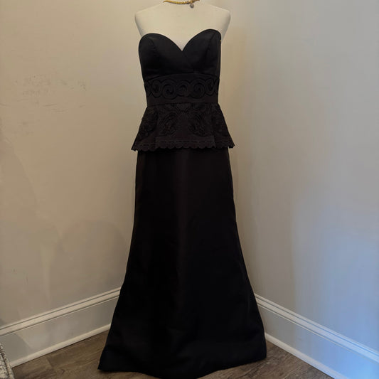 Black Strapless Gown