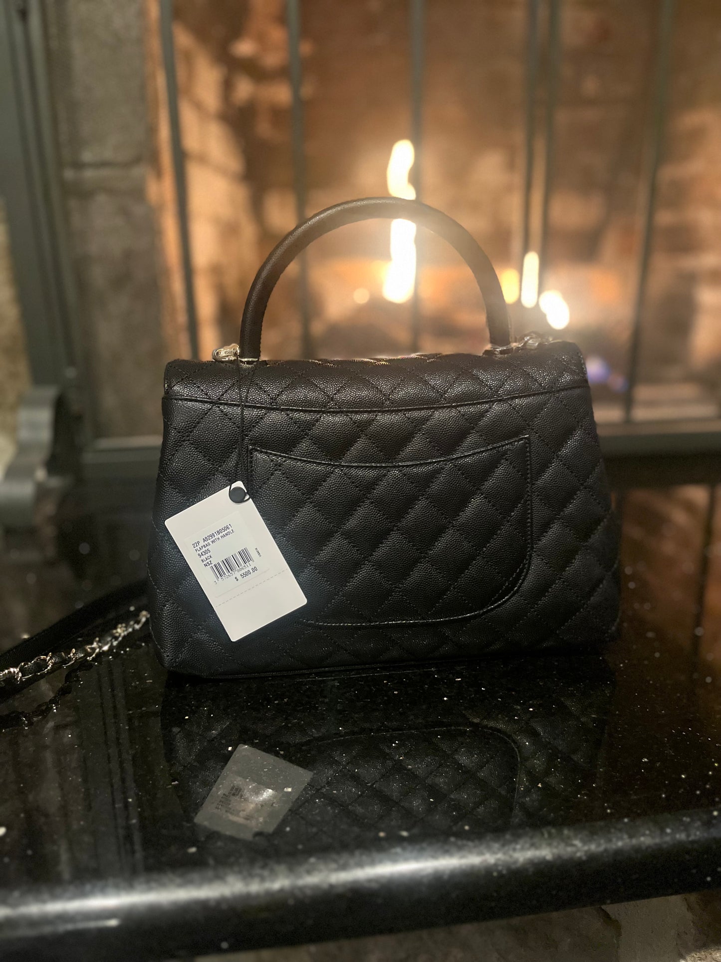 Chanel Black Cavier Flap Bag
