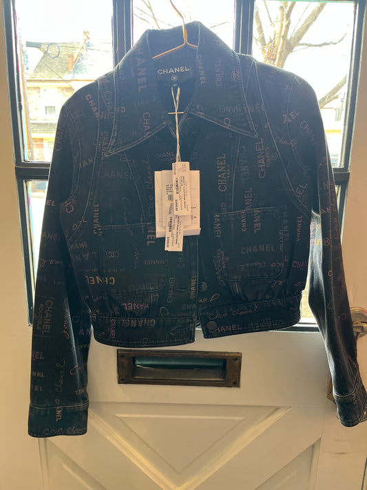 Denim Black Chanel Jacket