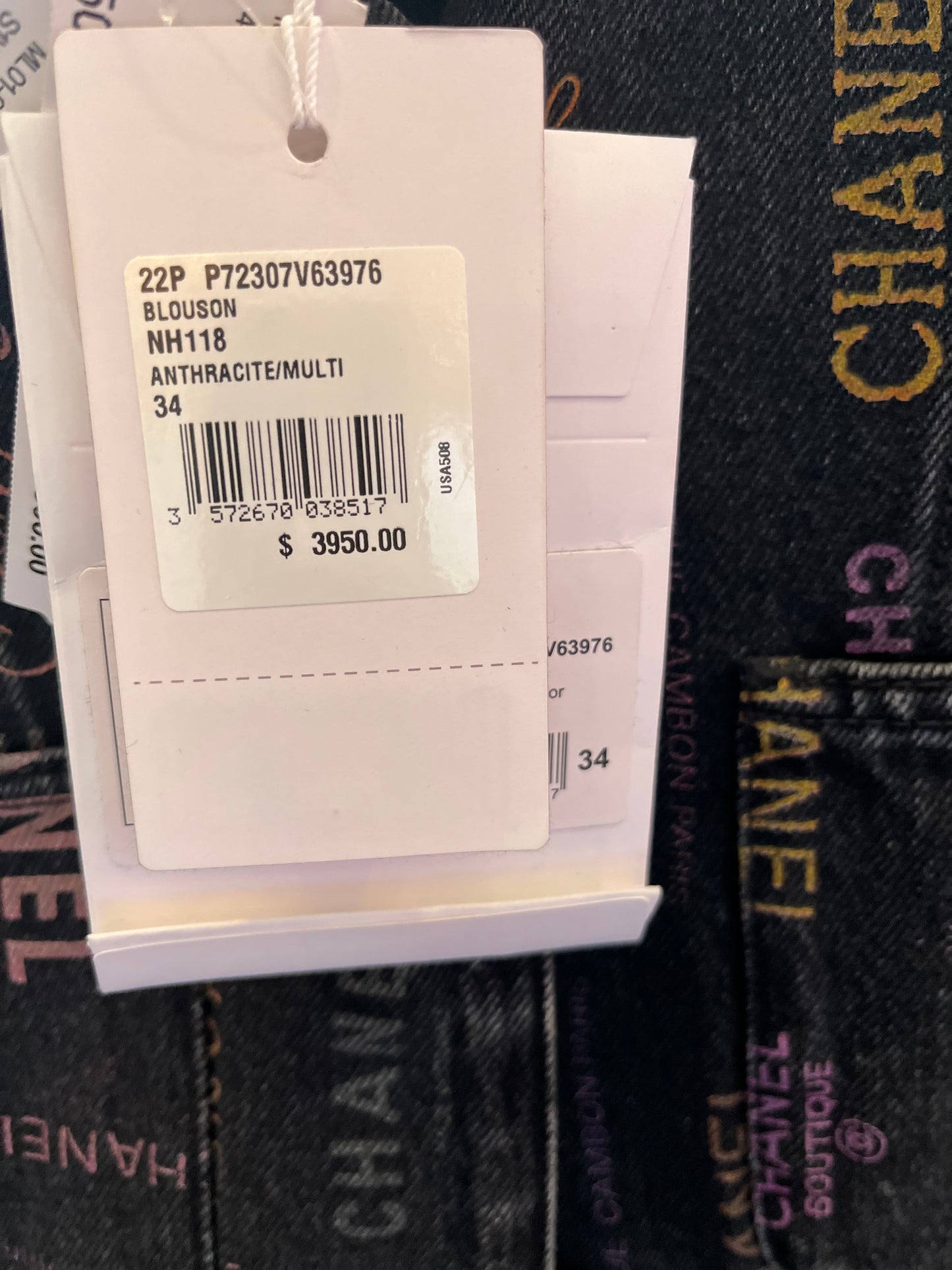 Denim Black Chanel Jacket