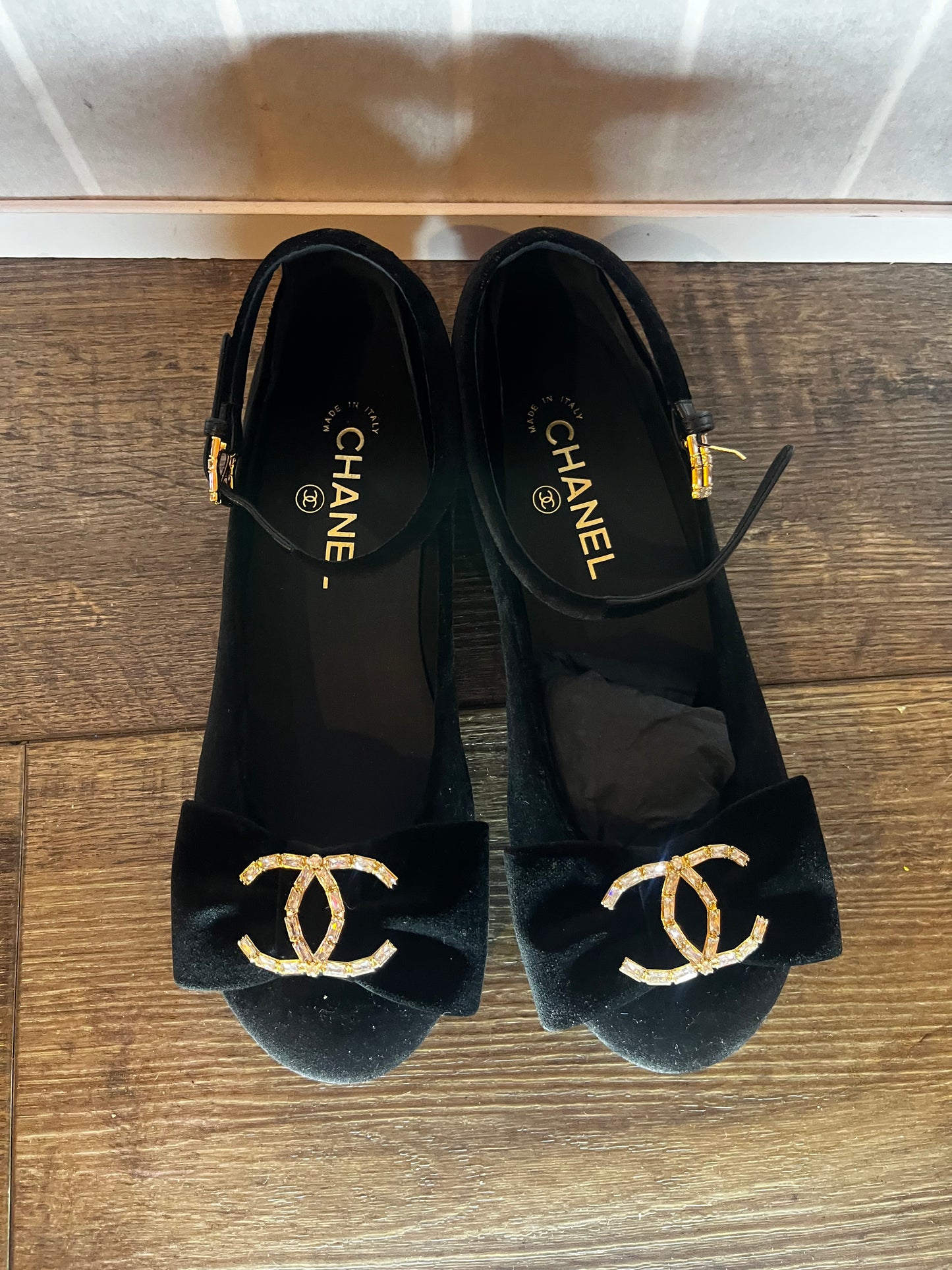Chanel Velvet Ballerina Mary Jane