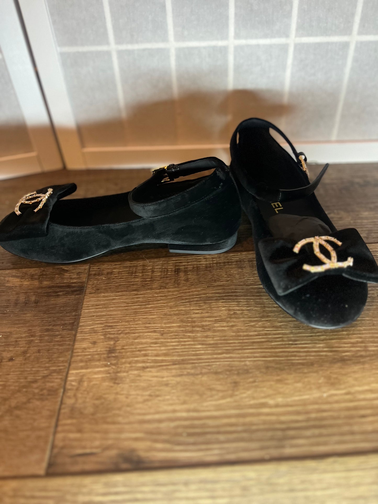 Chanel Velvet Ballerina Mary Jane